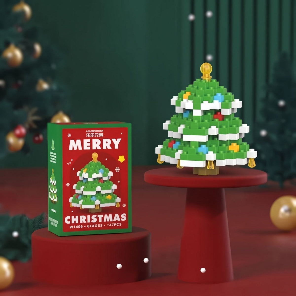 WeihnachtsFiguren - Bauklötzchen-Set