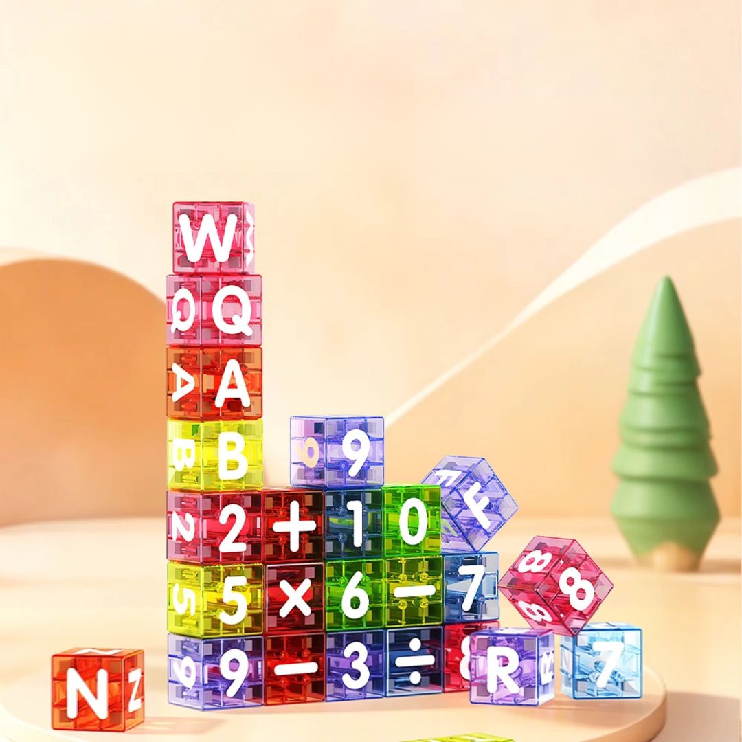 AlphaWürfel - Magnetisches Buchstaben- & Zahlen-Lernset für Kinder