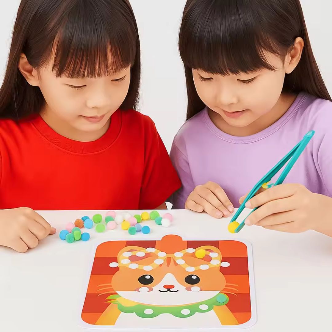 Flauschige Freunde - Kreatives Bastelset für Kinder