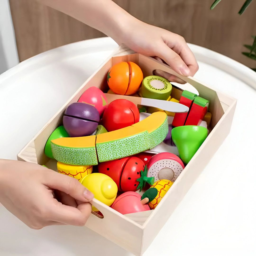 Montessori Holz Schneide Set