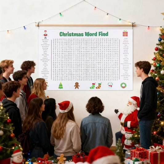 FestSuche - Riesen-Weihnachts-Wörterrätsel-Poster