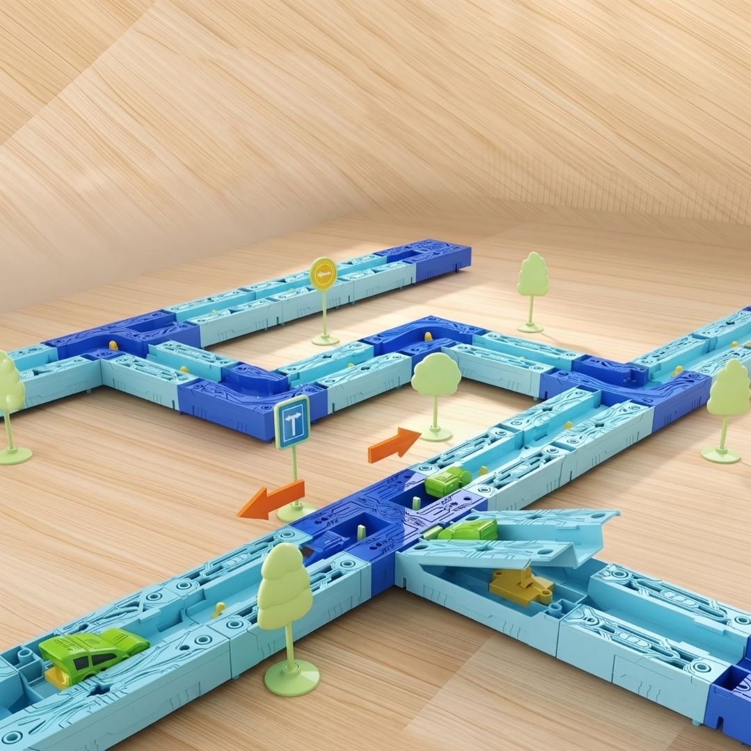 GravityRacer - Bau- & Rennstrecken-Set