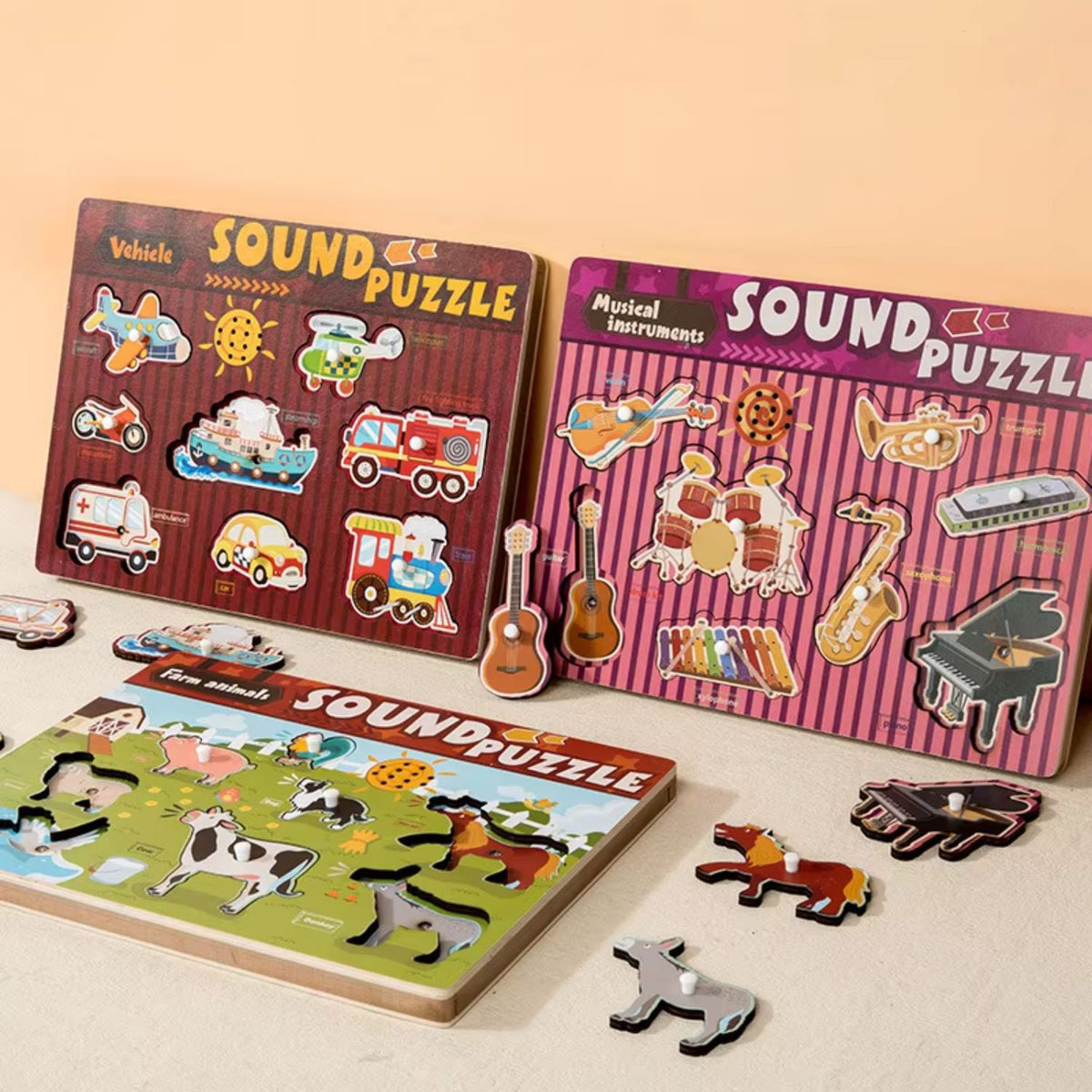 TonPuzzle - Interaktives Holzpuzzle mit Klang