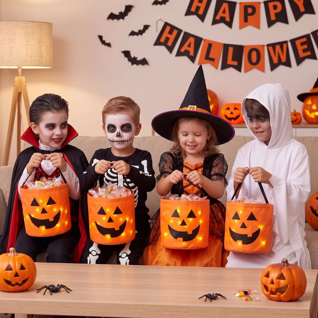 GruselTüte - Leuchtende Halloween Süßigkeitentasche