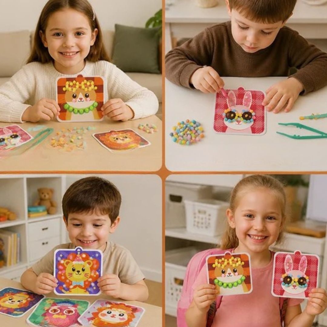 Flauschige Freunde - Kreatives Bastelset für Kinder