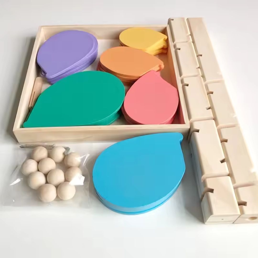 Montessori Murmel Turm aus Holz