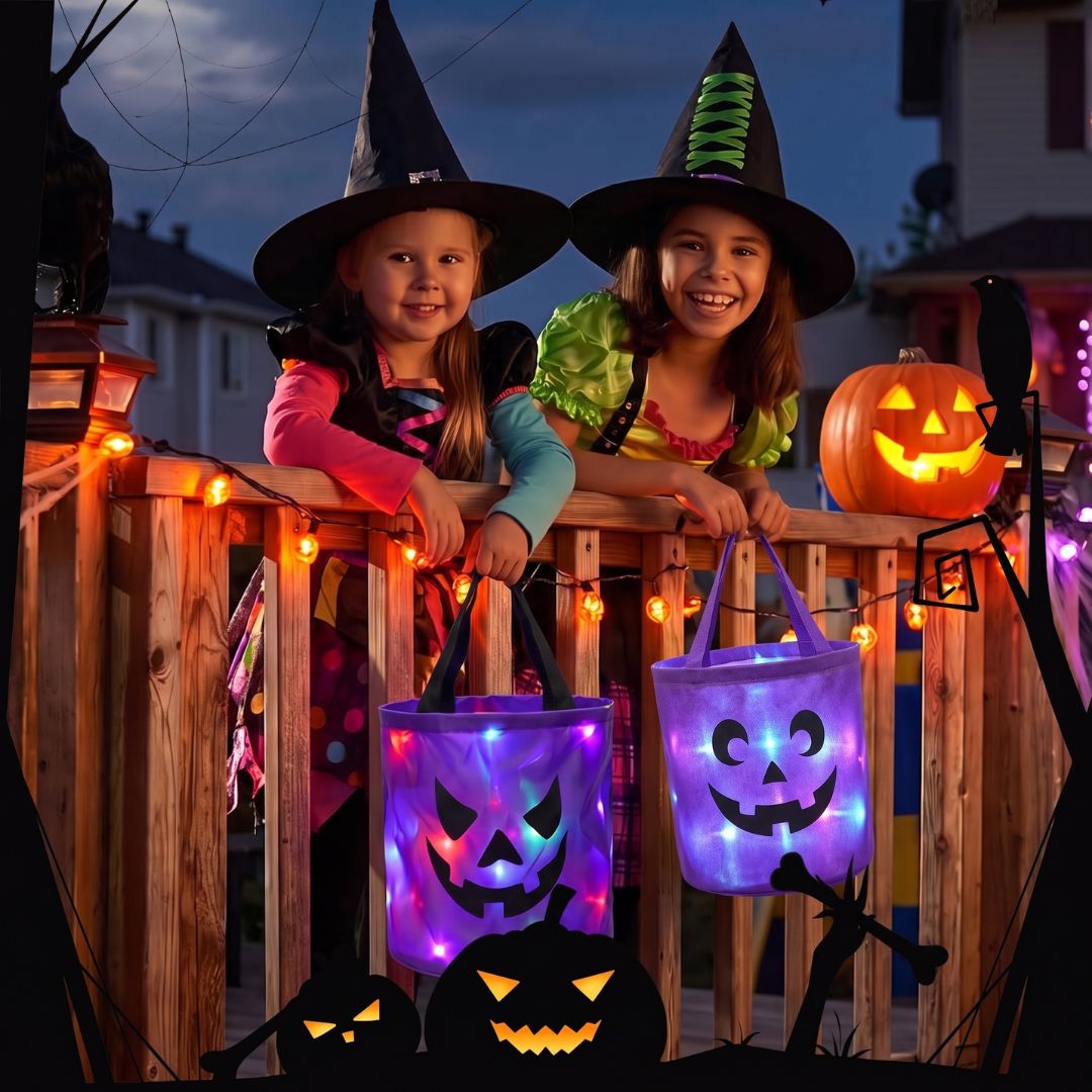 GruselTüte - Leuchtende Halloween Süßigkeitentasche