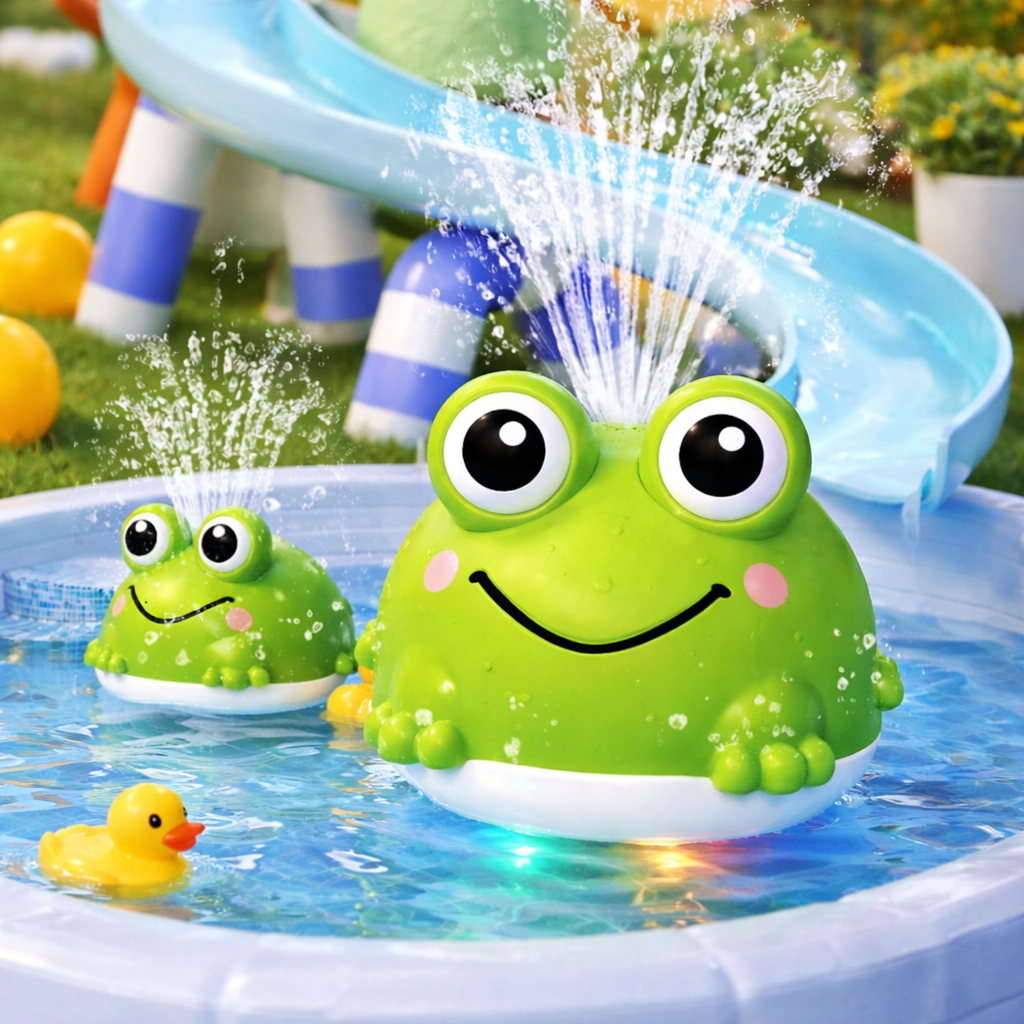FroschFontäne - Kinder Wasser Spielzeug mit LED Licht