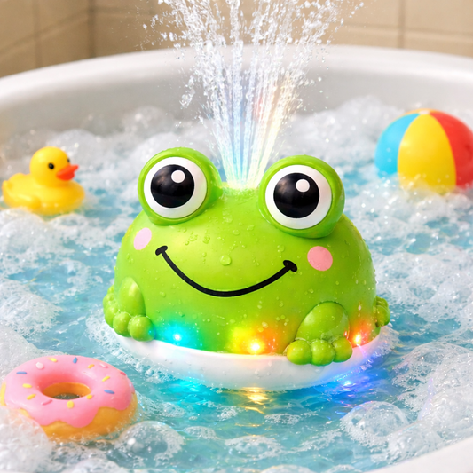 FroschFontäne - Kinder Wasser Spielzeug mit LED Licht