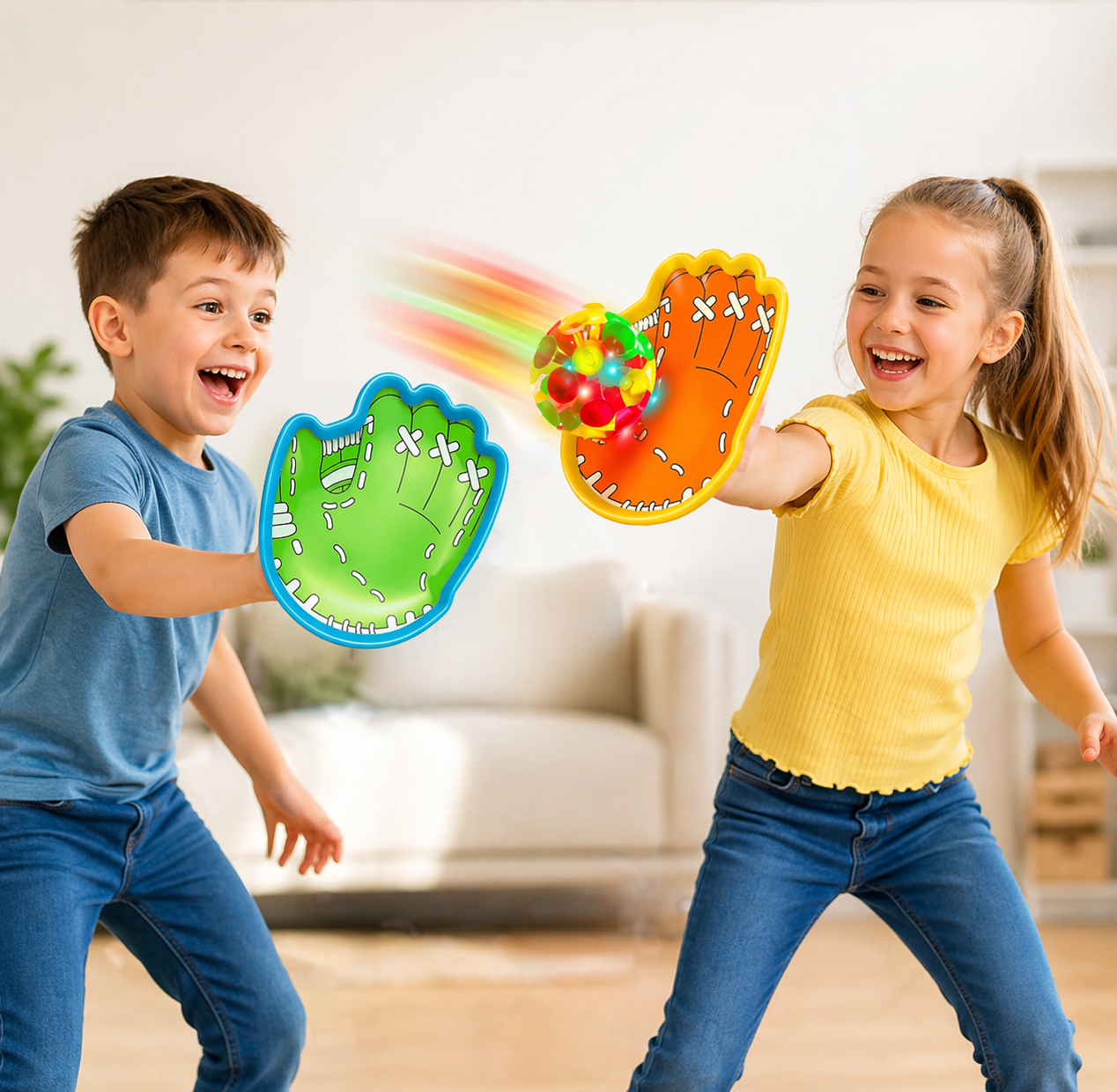 Kinder Ball Fangspiel mit leuchtendem Ball