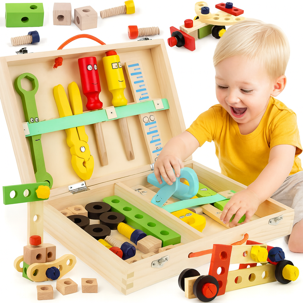 Montessori Spielkoffer aus Holz