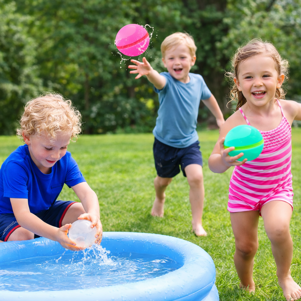 Wiederverwendbare & sichere Wasserbomben für Kinder
