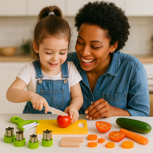 Sicheres Küchenset für kleine Köche