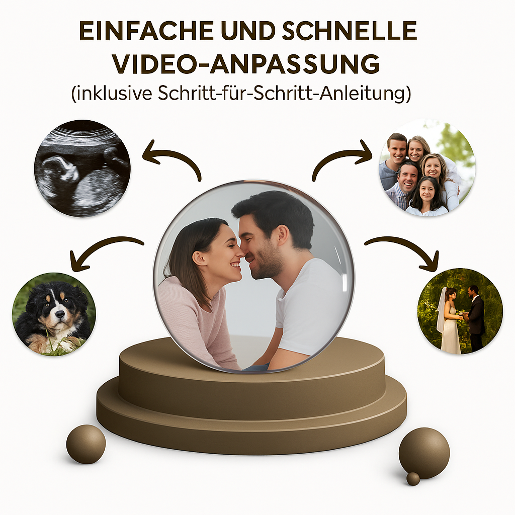 WeihnachtsZauber Kugel – Personalisiert mit deinen Erinnerungen
