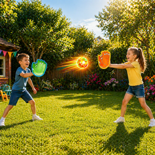 Kinder Ball Fangspiel mit leuchtendem Ball