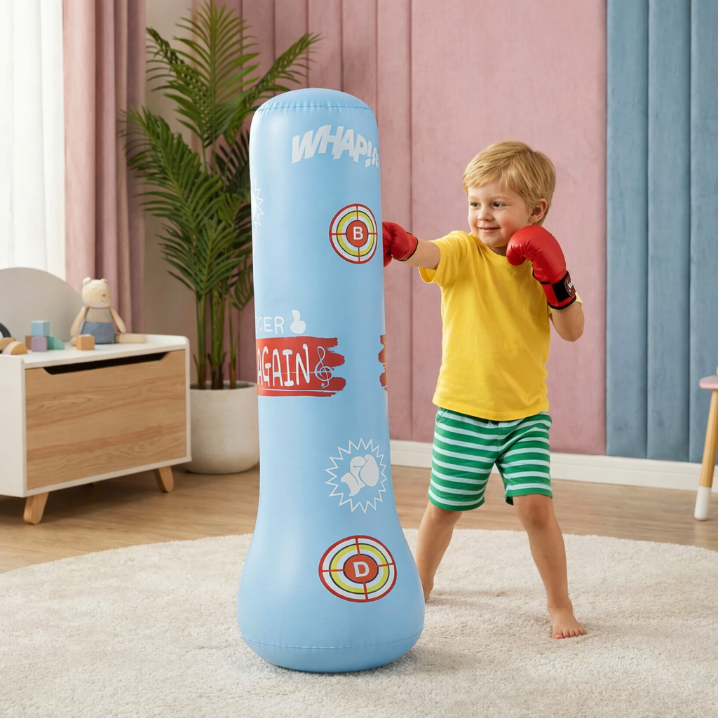 BoxHeld - Aufblasbarer Kinder Boxsack mit Wasserfüllung