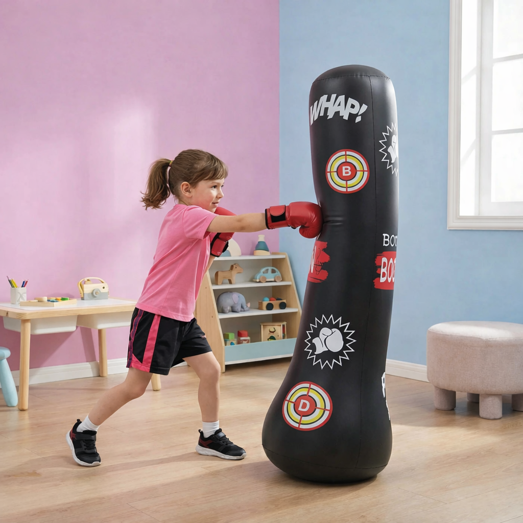 BoxHeld - Aufblasbarer Kinder Boxsack mit Wasserfüllung
