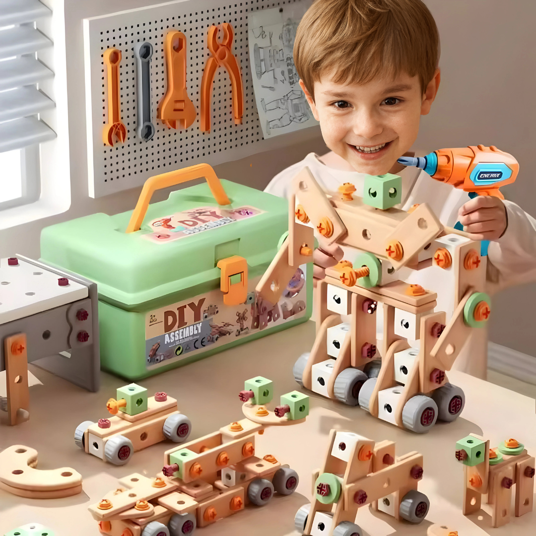 SchraubSpaß - Kreativer Baukasten für Kinder