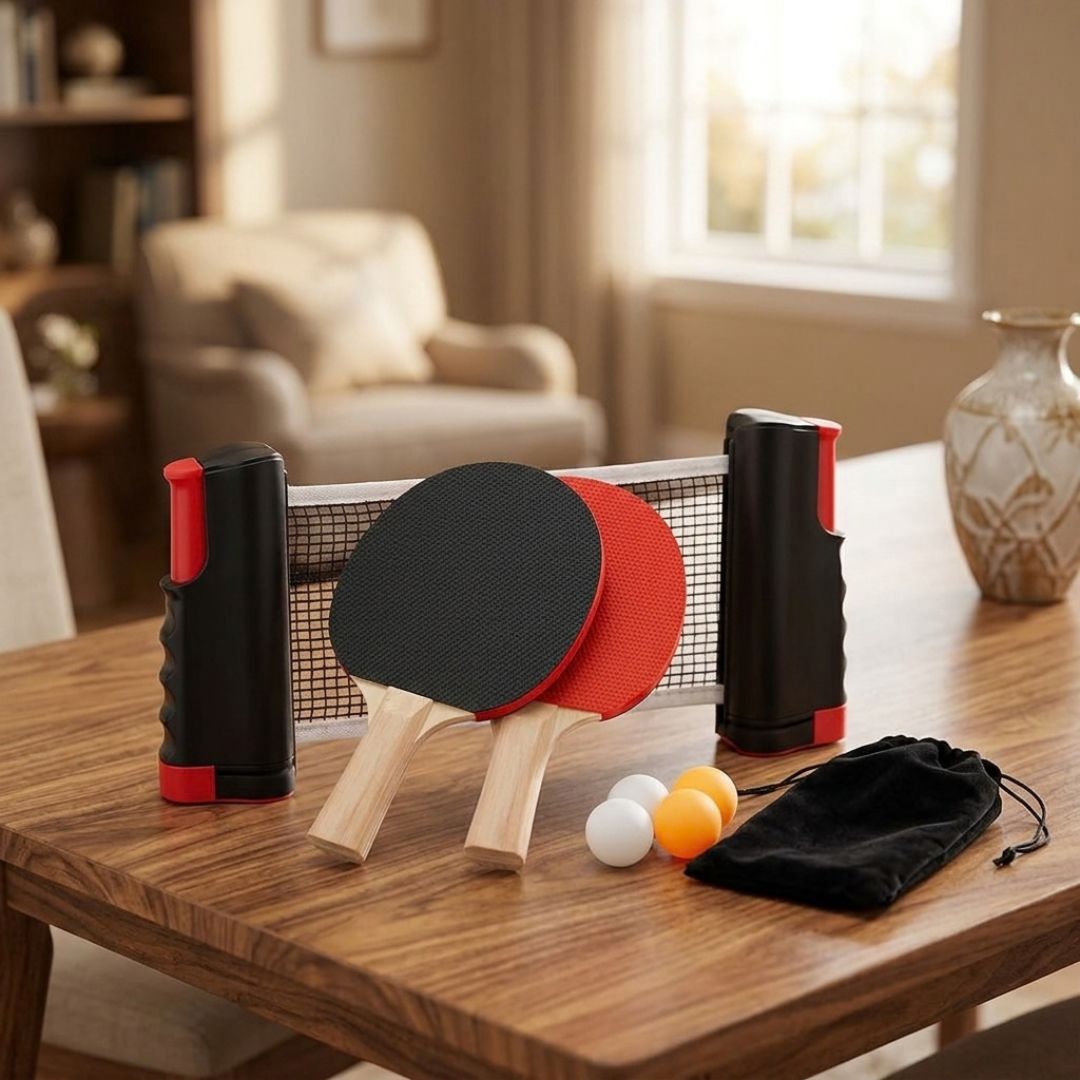 PaddlePop - Tragbares Tischtennis-Netzset
