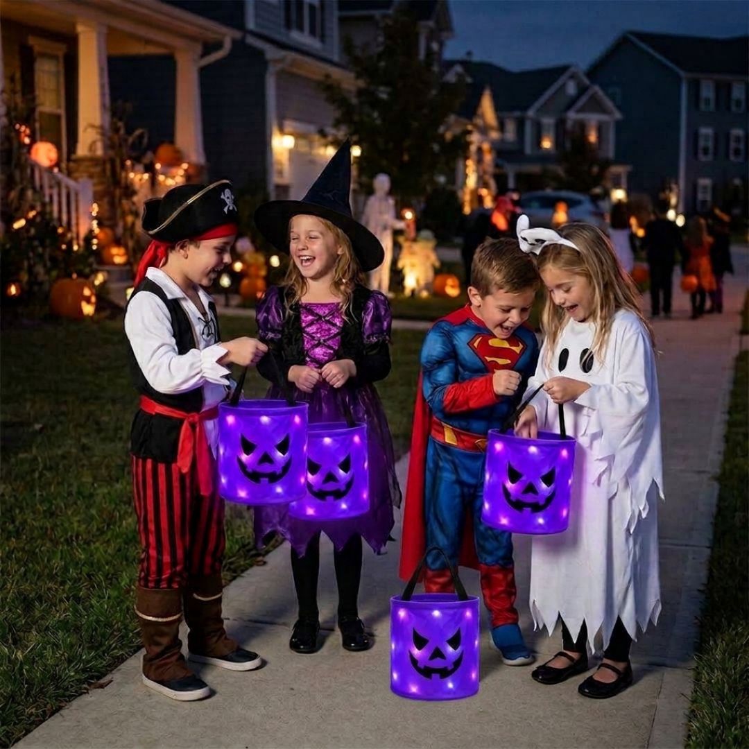 GruselTüte - Leuchtende Halloween Süßigkeitentasche