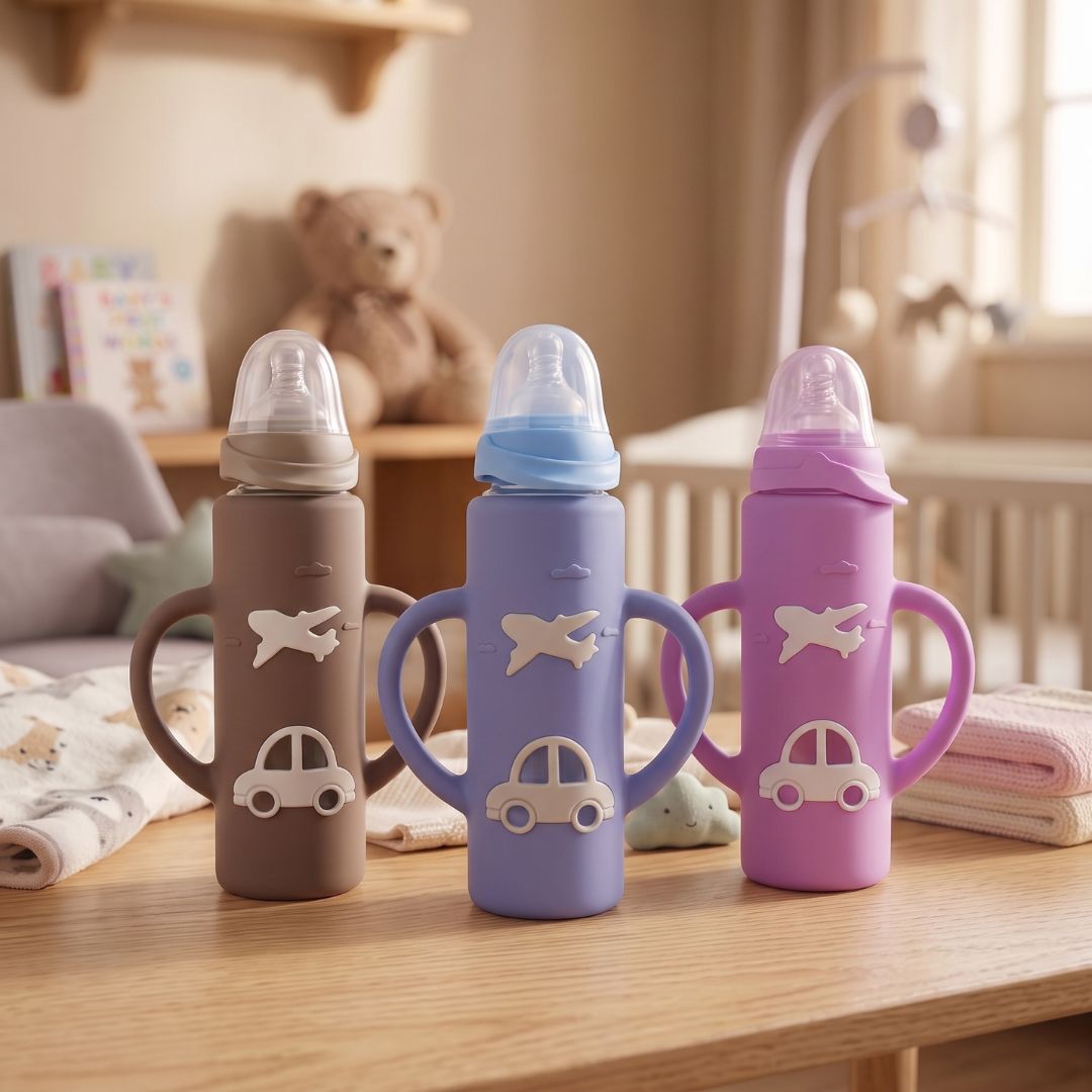 Ergonomische Glas-Babyflasche