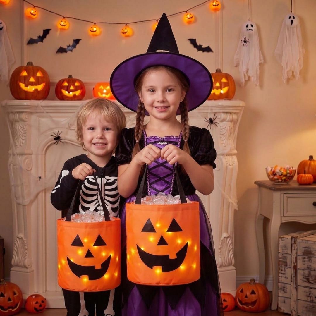 GruselTüte - Leuchtende Halloween Süßigkeitentasche