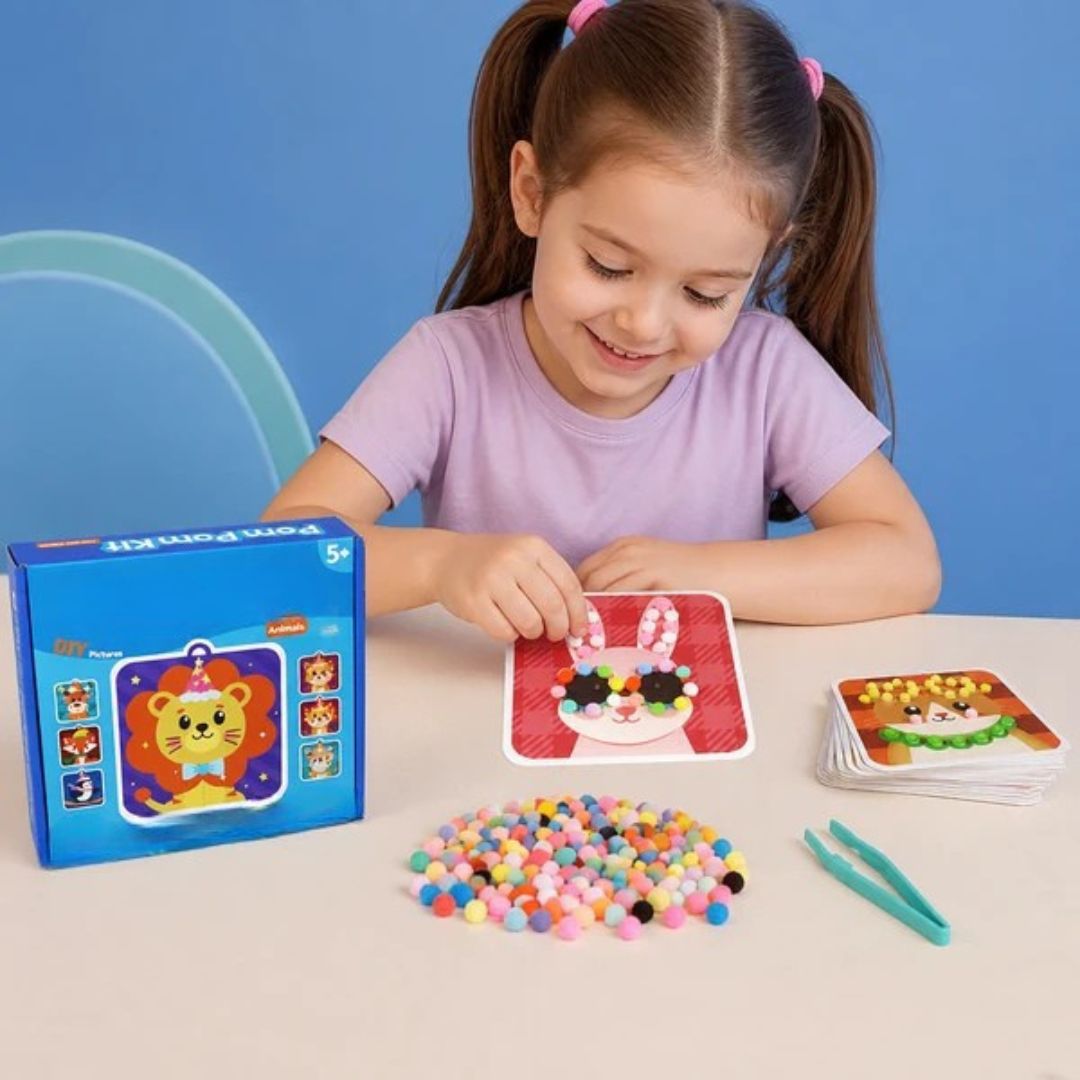 Flauschige Freunde - Kreatives Bastelset für Kinder