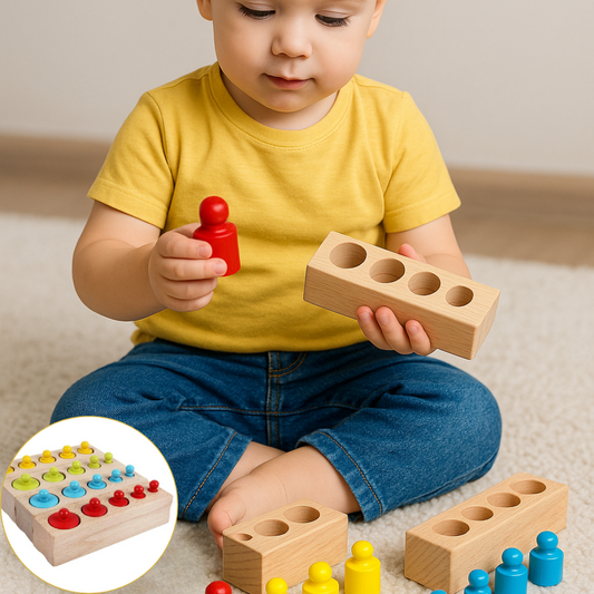 Montessori-Sortierspielzeug aus Holz