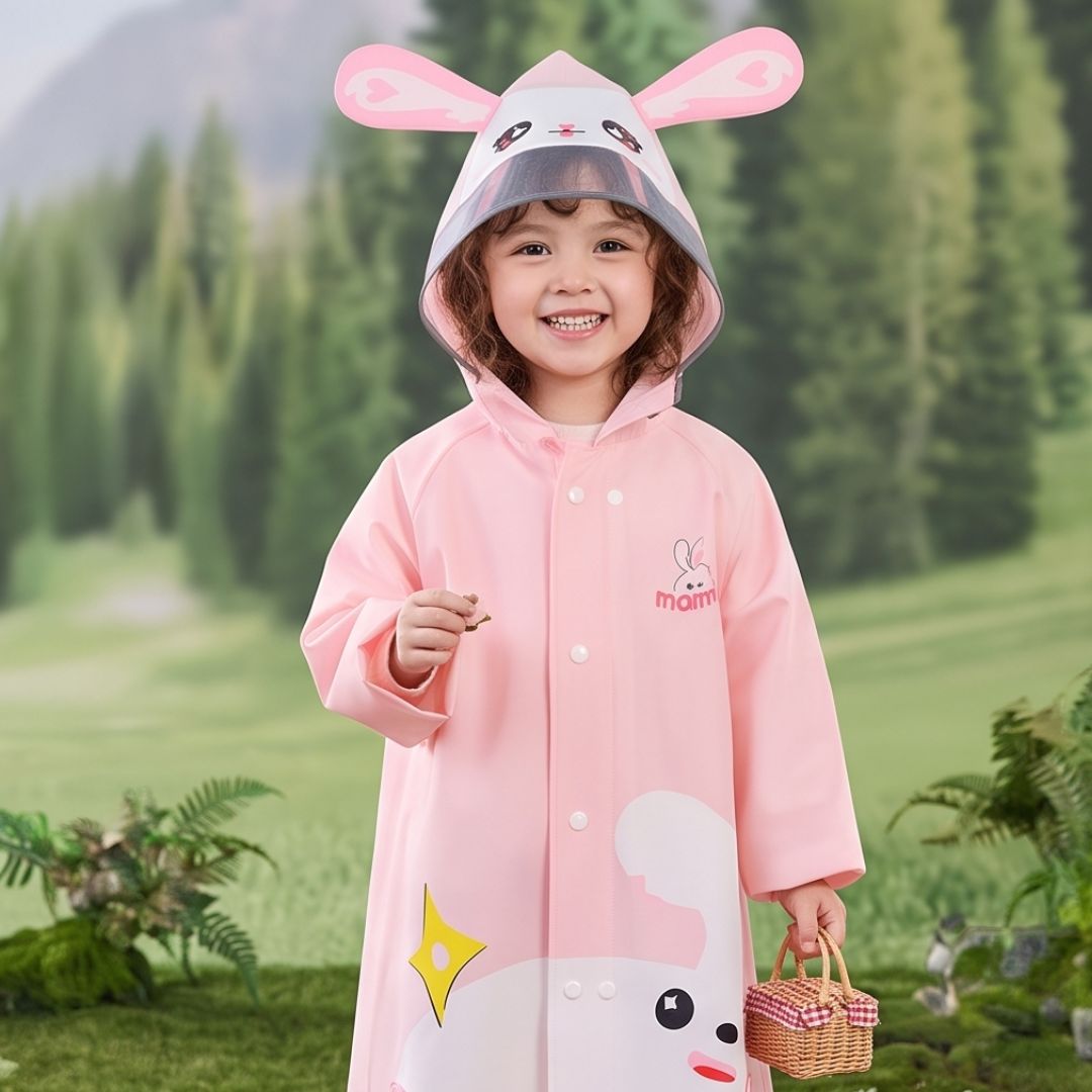 Tierische Kinder Regenjacke mit Wasserabweisung