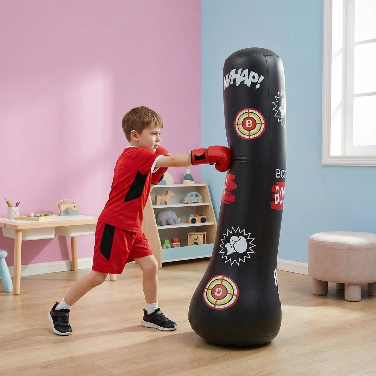 BoxHeld - Aufblasbarer Kinder Boxsack mit Wasserfüllung