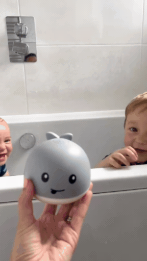SprudelWal - Leuchtender Wal für die Badewanne