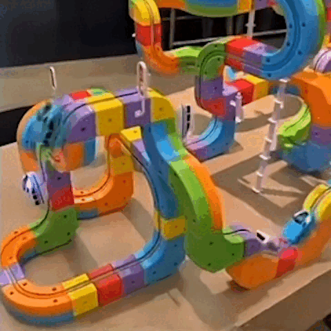 3D Rennbahn - 3D Auto- und Zugbahn für Kinder