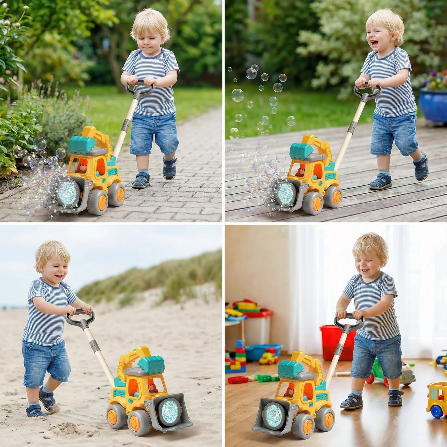 Rasenmäherspielzeug – Leuchtender Schiebespaß für Kleinkinder